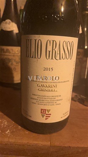 Piémont Barolo Elio Grasso Gavarini Chiniera 2015