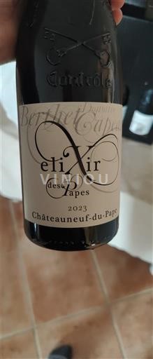 Rhônen laakso Châteauneuf-du-Pape Domaine Berthet-Rayne Elixir des Papes 2023