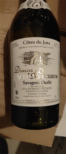 Jura Côtes du Jura Domaine Pêcheur Savagnin Ouillé 2021