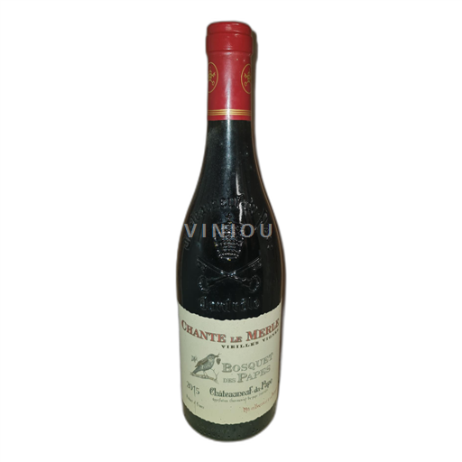 Valle del Ródano Châteauneuf-du-Pape. Bosquet des Papes Chante Le Merle Vieilles Vignes 2015