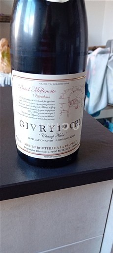 Borgoña Givry Premier Cru Pascal Mellenotte Champ Nalot 2023