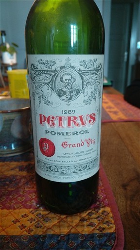 Bordeaux Pomerol Pétrus 1989