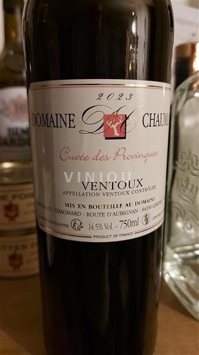 Vallée du Rhône Ventoux Domaine Chaumard des Provinques 2023