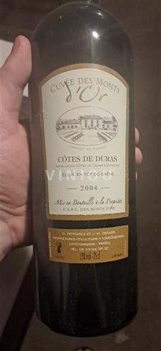 Lounais-Ranska Côtes-de-duras Les Monts d'Or des Monts d'Or 2004