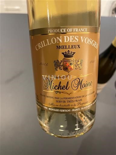 Lotharingen Niet gespecificeerd Michel Moine Crillon des Vosges Moelleux 2022