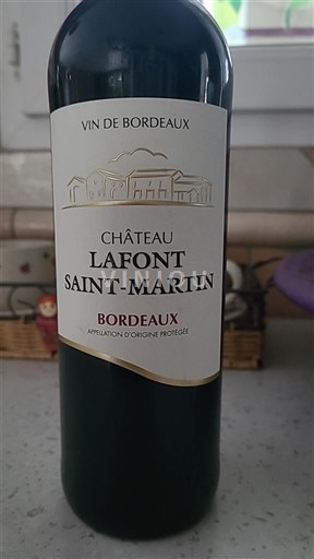 Bordeaux Château Lafont Saint-Martin 2022
