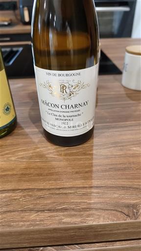Burgundi Mâcon ja Mâcon-kylät Domaine Pascal & Mireille Renaud Le Clos de la Tournache Monopole Ei vuosikertaa