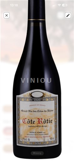 Vale do Ródano Côte-rôtie Patrick Jasmin 2002