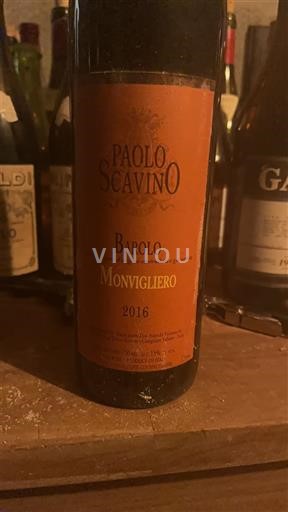 Piedmont Wines Barolo Paolo Scavino Monvigliero 2016