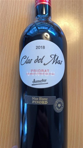Catalogna Priorato Mas Blanc Clos del Mas 2018