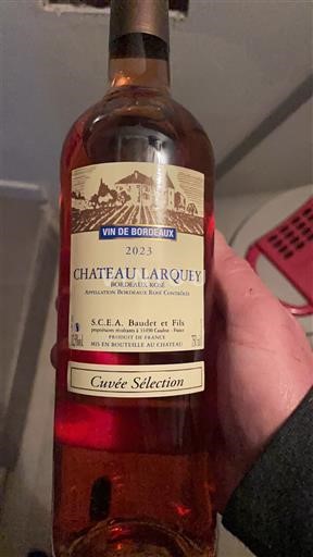 Bordéus Bordéus rosé Château Larquey Sélection 2023