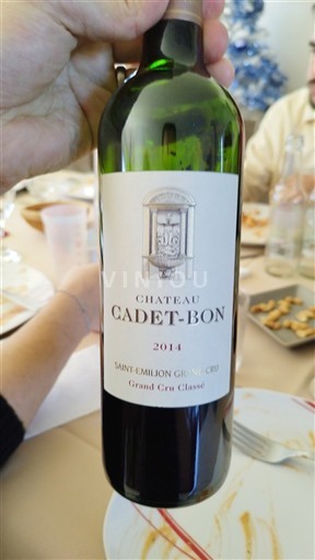 Bordeaux Saint-Émilion Grand Cru Grand Cru Classé Château Cadet-Bon 2014