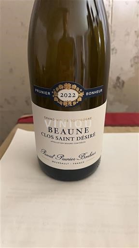 Borgoña Beaune Pascal Prunier-Bonheur Clos Saint Désiré 2022