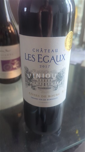 Burdeos Côtes-de-bourg Château Les Egaux 2017