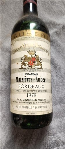 Burdeos Bordeaux Château Maizières-Aubert 1979