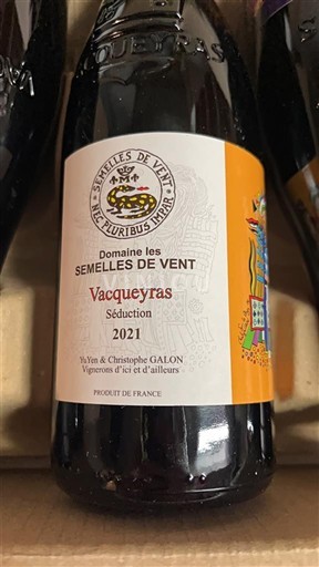Rhônen laakso Vacqueyras Domaine Les Semelles de Vent Séduction 2021