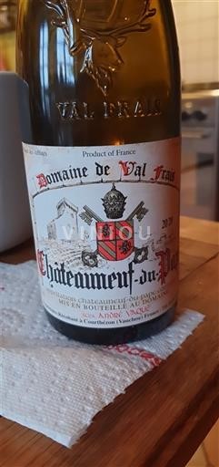 Rhônen laakso Châteauneuf-du-Pape Domaine Val Frais 2020