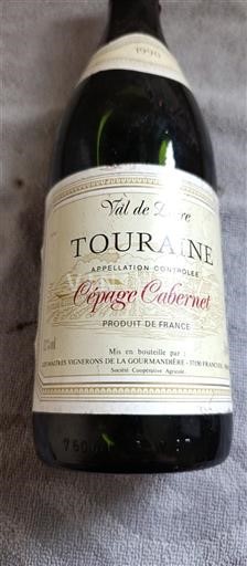 Dolina Loare Touraine La Gourmandière Cépage Cabernet 1990