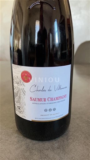 Loiredalen Saumur-champigny Charles de Villeneuve Icke årgångsbetecknad