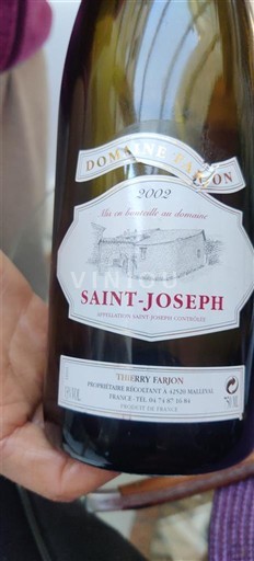 Rona dolina Saint-Joseph Domaine Farjon 2002