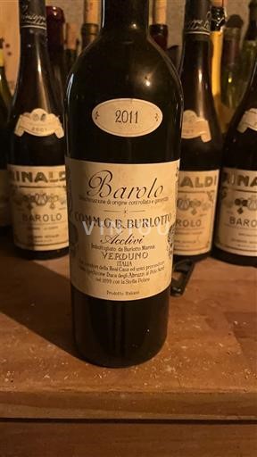 Piemonte Barolo Comm. G.B. Burlotto Acclivi 2011