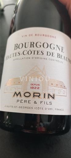 Burgundi Beaunen Ylämaat Grand Cru Morin Père & Fils 2023