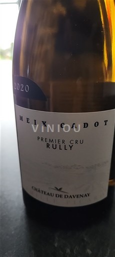 Burgundsko Rully Premier Cru Château Davenay Meix Cadot 2020