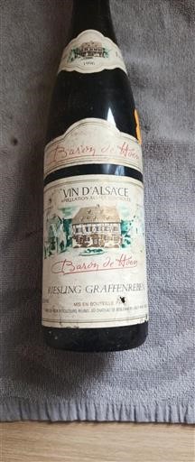 Elsass Baron de Hoen Riesling Graffenreben 1996