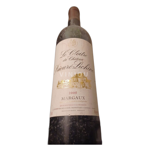 Bordeaux Margaux Château Prieuré-Lichine Le Cloître Senza annata