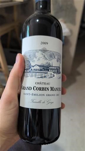Bordeaux Saint-Émilion Grand Cru Château Grand Corbin Manuel 2009
