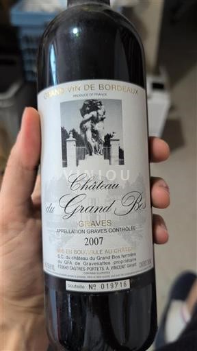 Bordeaux Graves Château Grand Bos 2007