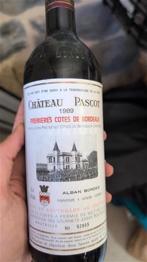 Bordeaux Premières-côtes-de-bordeaux Château Pascot 1989