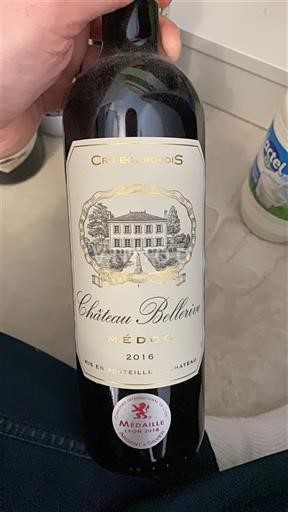 Bordéus Médoc Cru Bourgeois Château Bellevire 2016