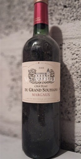 Bordeaux Margaux Château Grand Soussans 2008