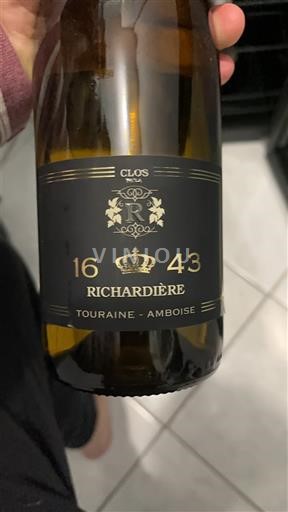 Vin Blanc sec 1643 Clos Richardière 2022 France Vallée de la Loire Touraine-amboise AOC
