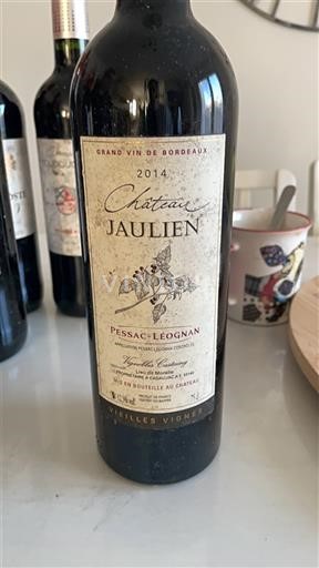 Bordeaux Pessac-Léognan Château Jaulien Vieilles Vignes 2014
