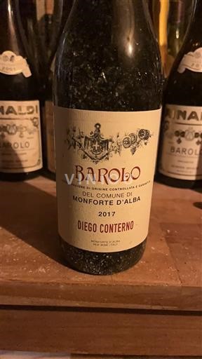 Piémont Barolo Diego Conterno Del Comune di Monforte d'Alba 2017