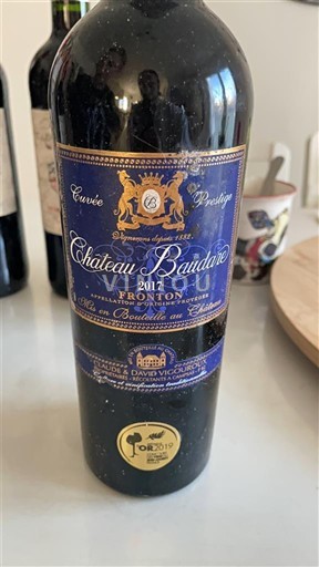 Sydvestfrankrig Fronton Château Baudare Prestige 2017