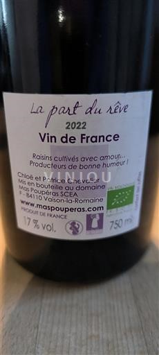 Rhônen laakso Määrittelemätön Mas Poupéras La part du rêve 2022