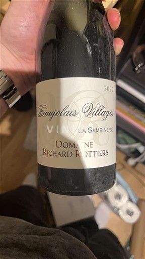 Beaujolais Beaujolais Villages Domaine Richard Rottiers La Sambinière 2021