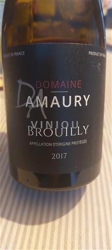 Beaujolais Brouilly Domaine Amaury 2017