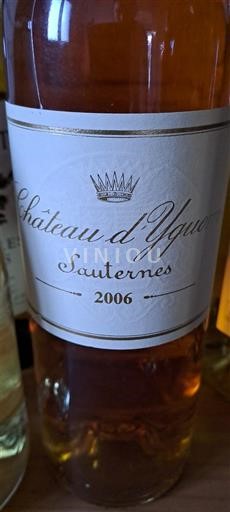 Bordeaux Sauternes Premier Cru Supérieur Château Yquem 2006