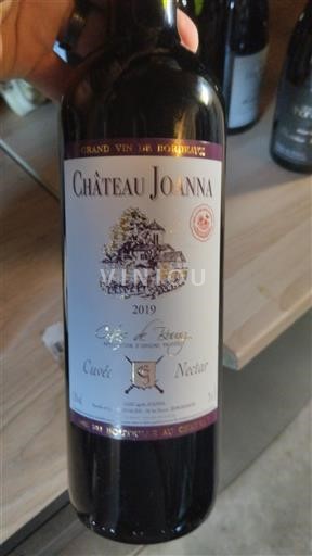 Burdeos Côtes-de-bourg Château Joanna Nectar 2019