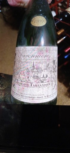 Loire Valley Savennières Domaine Taillandier 1997