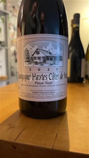 Bourgondië Hautes Côtes de Nuits Simon Paul & Colette 2020