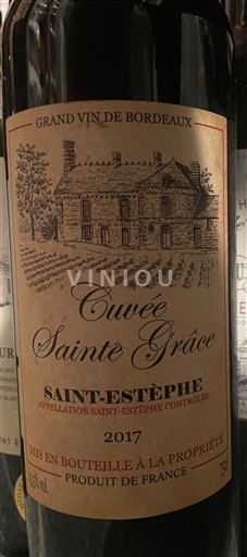 Bordeaux Saint-Estèphe Sainte Grâce Sainte Grâce 2017