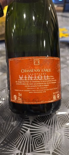 Champaña Champán Chassenay d'Arce Sin añada