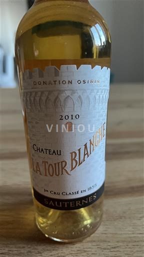 Bordeaux Sauternes Premier Cru Château La Tour Blanche 2010