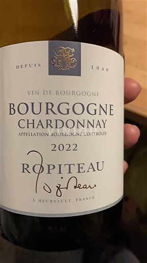 Bourgogne Bourgogne Chardonnay Ropiteau 2022