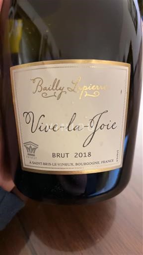 Burgundija Crémant de Bourgogne Bailly Lapierre Vive-la-Joie 2018